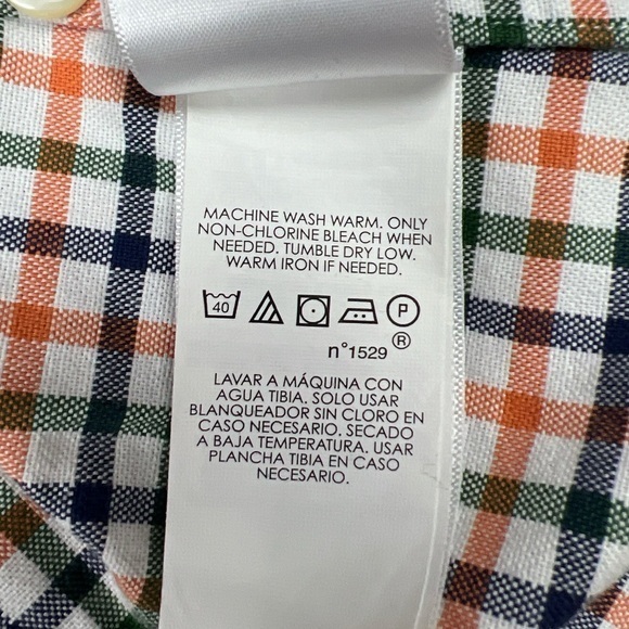 Ralph Lauren Dress Shirt Long Sleeve Button Down Mens Large 100% Cotton Checker - Picture 9 of 11